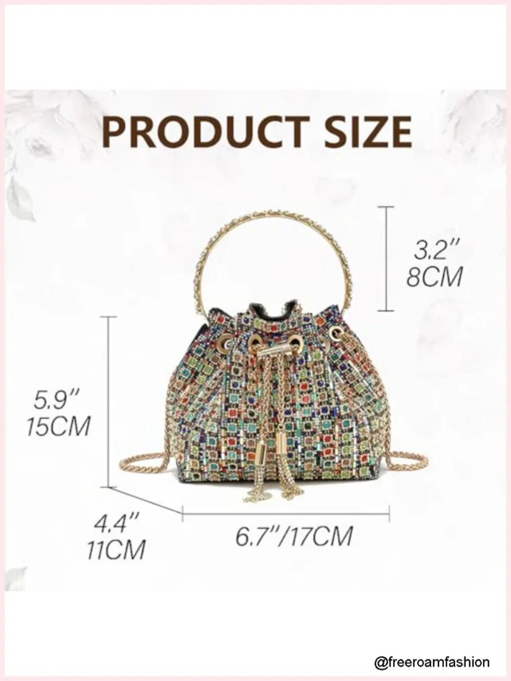 Rhinestone Evening Bag Sparkly Bling Clutch Purse Diamond Handbag for Party